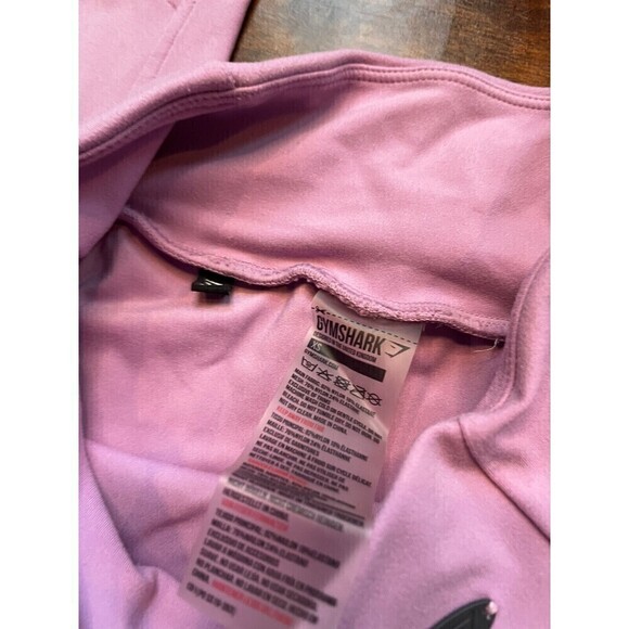Gymshark Leggings Womens Size XS Pink Crossover Waistband Pockets Logo - Picture 3 of 6